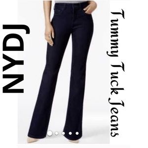 NYDJ Tummy Tuck Black Stretch Jeans Size 8P